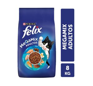Alimento seco gato adulto Megamix 8 kg