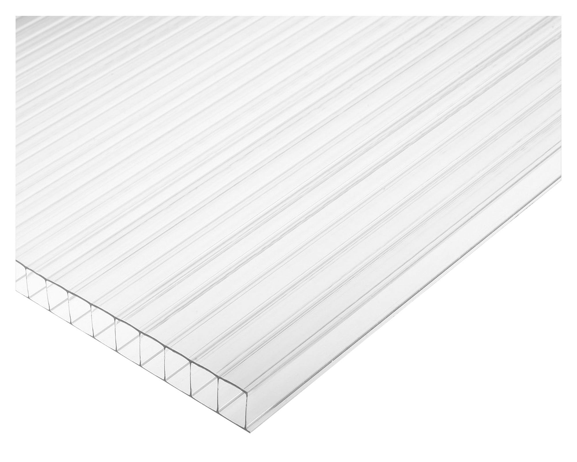 Alveolar 10x2100x2900 mm policarbonato transparente