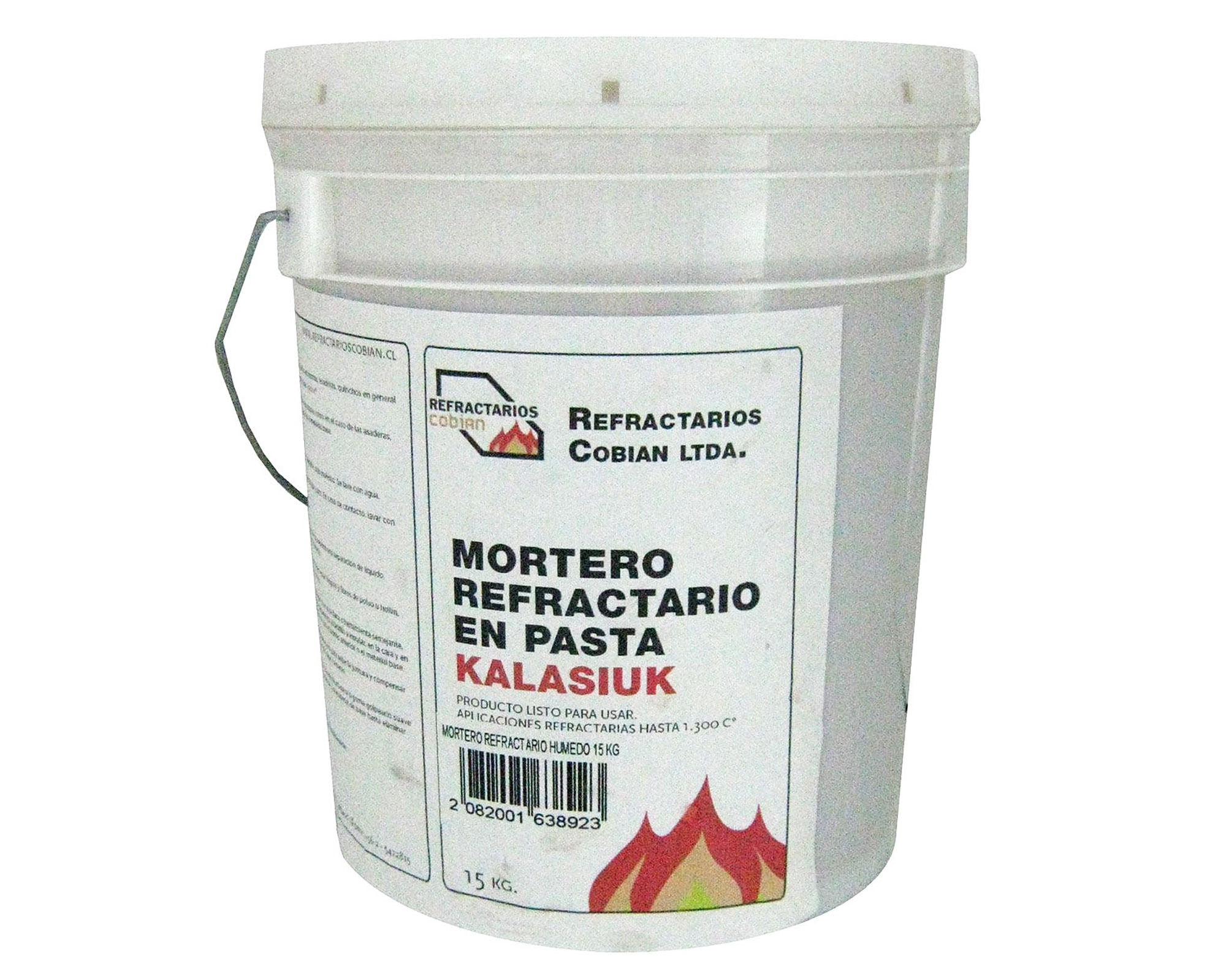 Mortero refractario húmedo 15 kg Cobian