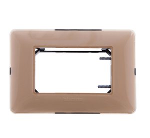 Placa 3 módulos matix Biticino