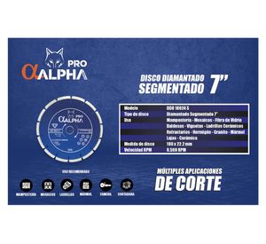 Disco diamantado segmentado 5 mm DD8 18024 S