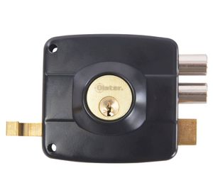 Cerradura sobreponer puertas de 30 a 50 mm 110 negro Oister