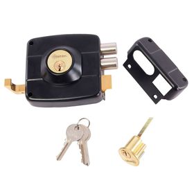 Cerradura sobreponer puertas de 30 a 50 mm 110 negro Oister