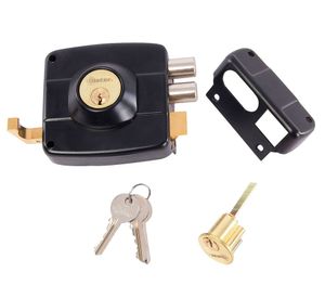 Cerradura sobreponer puertas de 30 a 50 mm 110 negro Oister