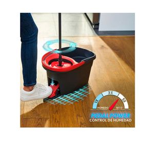 Mopa giratoria + balde con pedal 7 lt Easy Wring and Clean