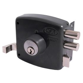 Cerradura sobreponer 30 mm Chilena 2010 gris Poli