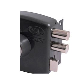 Cerradura sobreponer 30 mm Chilena 2010 gris Poli