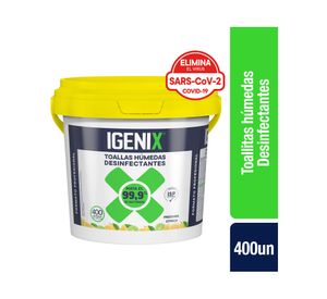 Toallitas húmedas desinfectantes 400 unidades Igenix.