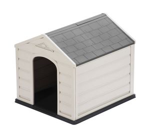 Casa perro 89x90x92 cm gris Rimax.