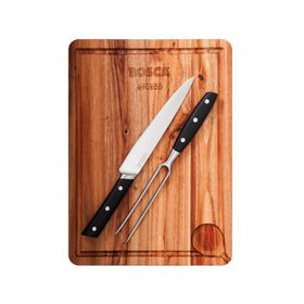 Set tabla acacia + cuchillo + pincho
