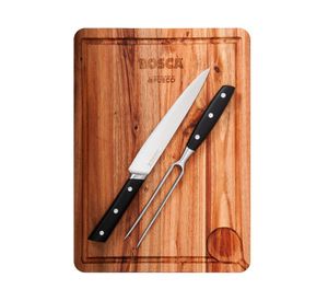 Set tabla acacia + cuchillo + pincho