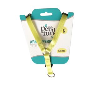 Arnés S amarillo Pet´s fun
