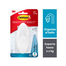 Gancho para toalla con tiras impermeables Grande Command