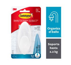 Gancho para toalla con tiras impermeables Grande Command