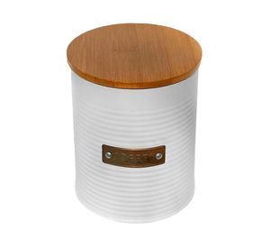 Canister placa dorada Coffee blanco 13x11 cm