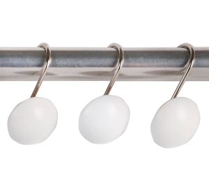 Gancho cortina blanco 12 unidades Cotidiana