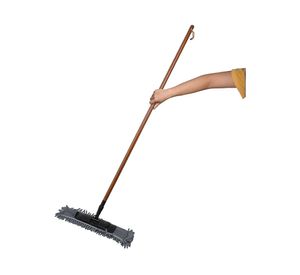 Repuesto mopa plana con mango de bambú