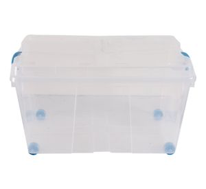 Caja organizadora 60 litros Rollbox transparente Wenco