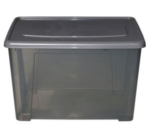 Caja organizadora gris 60 lt