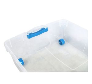 Caja organizadora 32 litros Rollbox transparente Wenco