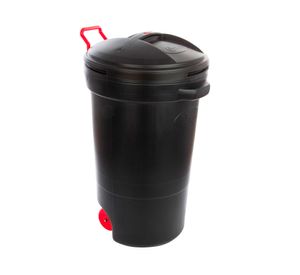 Basurero industrial 125 litros con ruedas negro Wenco