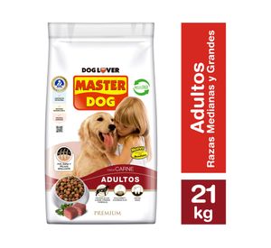 Alimento seco perros adulto sabor carne 21 kg