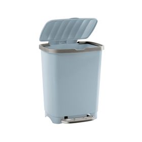 Basurero Pedal azul acero 25 lt
