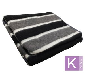 Frazada Jacquard gris king