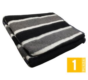 Frazada Jacquard gris 1 plaza