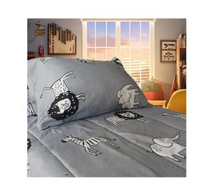 Plumón infantil Jungle gris 1.5 plazas