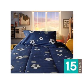 Plumón infantil Ball azul 1.5 plazas