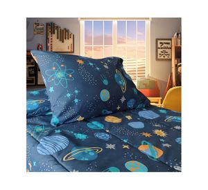 Plumón infantil Galaxy azul 1.5 plazas