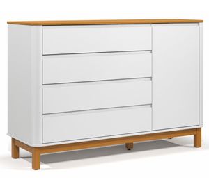 Cómoda Flow blanco 4 cajones