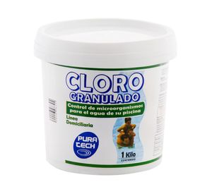 Cloro granulado piscina 1 kg Pura tech