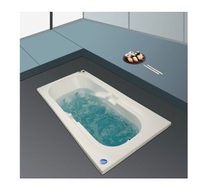 Tina hidromasaje 84x172 cm Mykonos blanco Norglas.