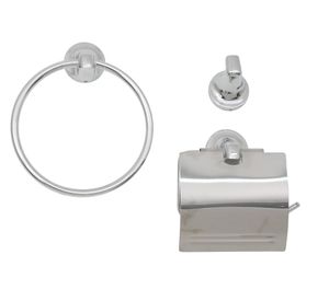 Set accesorios baño Marayui cromado 3 piezas