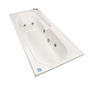 Tina hidromasaje 80x180 cm izquierda Mylos Norglas.