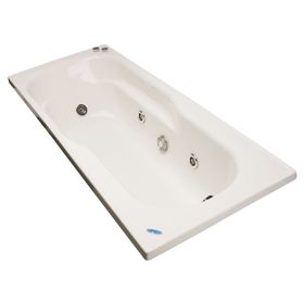 Tina hidromasaje 70x170 cm 5 jets derecho Logic Norglas.