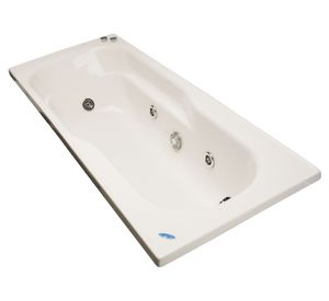 Tina hidromasaje 70x170 cm 5 jets derecho Logic Norglas.