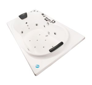 Tina hidromasaje 183x107 cm 6 jets izquierdo Evros full Norglas