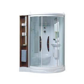 Cabina ducha con receptáculo 105 x 215 x 138 cm Marbella Norglas