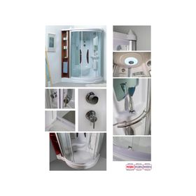 Cabina ducha con receptáculo 105 x 215 x 138 cm Marbella Norglas