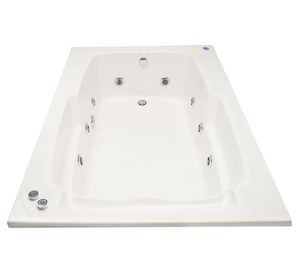 Tina hidromasaje 122x177 cm izquierda Lebka Norglas