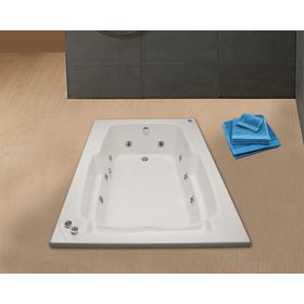 Tina hidromasaje 122x177 cm izquierda Lebka Norglas