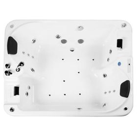 Tina hidromasaje 152x183 cm Andros blanco Norglas.