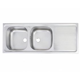 Lavaplatos empotrado derecha 43x123.5 cm gris Splendid