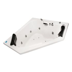 Tina hidromasaje 150x150 cm 6 jets izquierdo Creta full Norglas