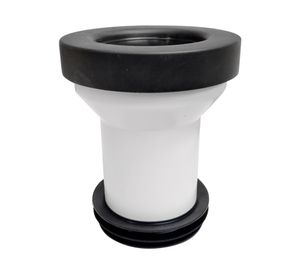 Manguito conexión 90 mm vertical blanco