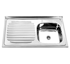 Lavaplatos sobreponer gris 80x50x15 cm