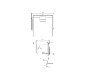 Porta papel Dessin Stretto